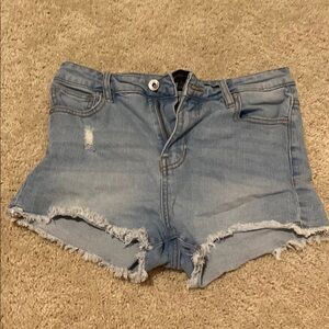 Kendall & Kylie Blue Distressed Jean Shorts